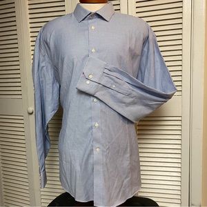 NWT Egara Size 2X Classic Fit Long Sleeve Button Down Flip Cuff